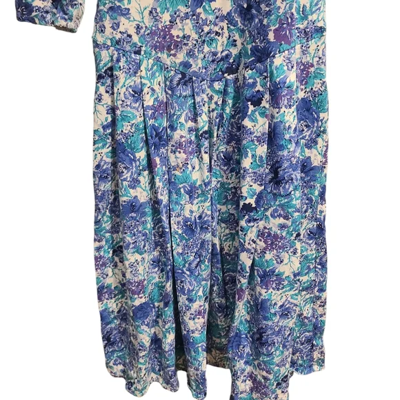 90s Floral Vintage Dress - Picture 8 of 9